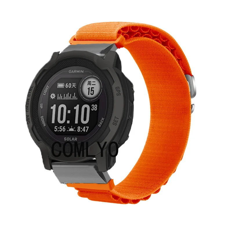 Correa deportiva 3 en 1 para Garmin Instinct 2X 2 2S Crossover Solar, correa  de reloj de nailon suave para hombres y mujeres, puerto de carga, cubierta  de enchufe - AliExpress