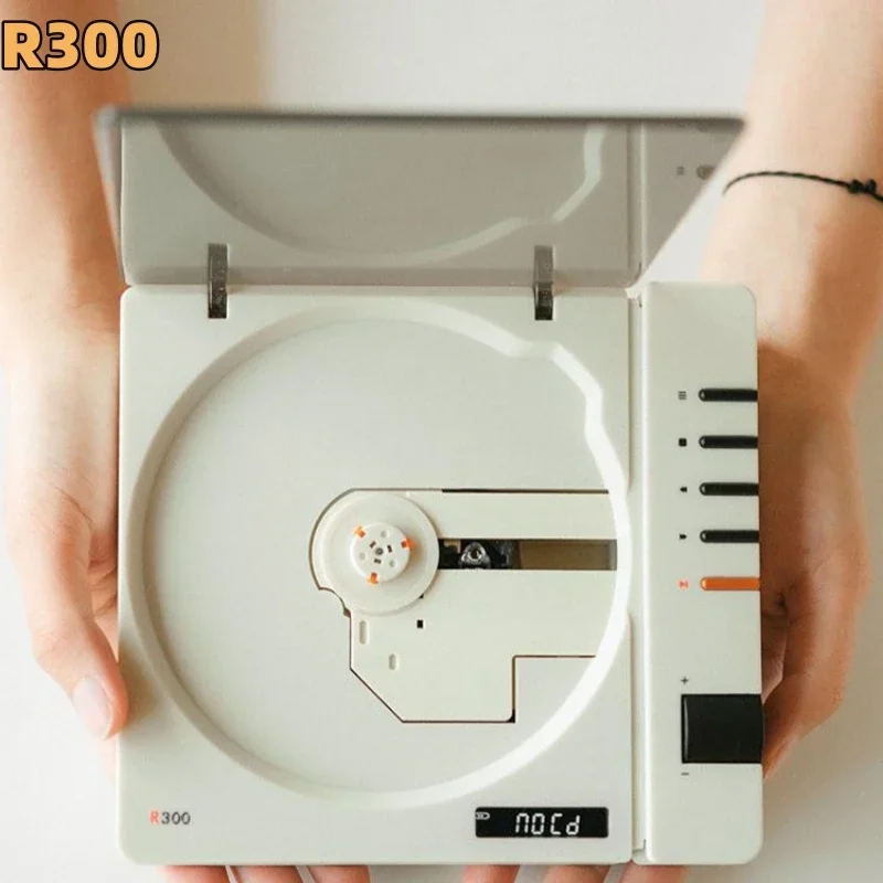 Syitren R300 Retro Portable CD Player Stylish Wireless Bluetooth HIFI Album Player Music Walkman Support Earphone Optical 4