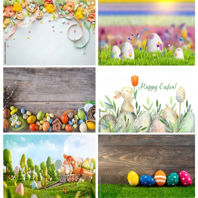 

SHUOZHIKE Easter Eggs Photography Backdrops Photo Studio Props Spring Flowers Child Baby Portrait Photo BackdropsFHJ-05