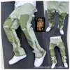 2025 Vintage Men's Jeans Distressed Vibe Bell Bottoms Clean Fit Woodworking Workwear Denim Pants for Outdoor Trade