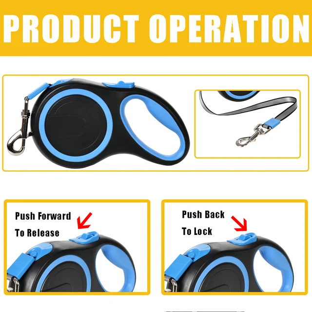 8 Meters Retractable Pet Dog Leash For Small Big Dogs Cats Hiking Running Puppy Traction Belt Labrodor Golden Retriever Product 2