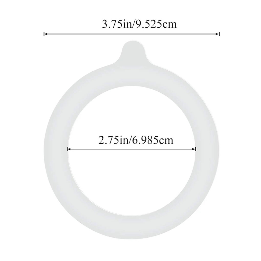 Gaskets Silicone Jars Replacement Airtight Leak-Proof Rubber Sealing Home Supplies Fits Regular Canning Cover Lid 4