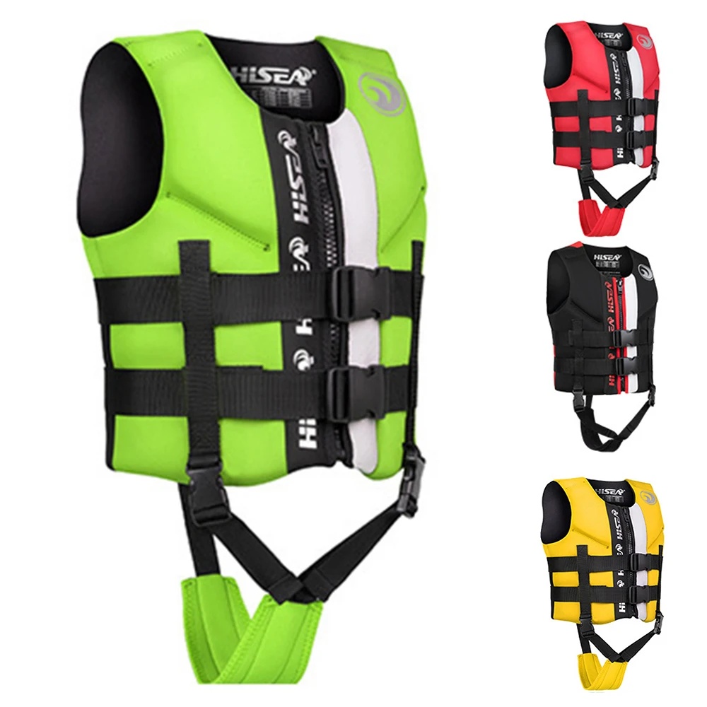 

Neoprene Adult Child Life Jacket Swimming Buoyancy Vest Water Sports Portable Surfing Swimming Fishing Kayak Safety Life Jacket