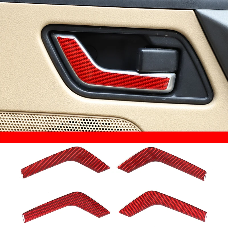 

For Land Rover Freelander 2 LR2 2007-2012 Soft Carbon Fiber Car Inner Door Handle Panel Trim Sticker Interior Accessories