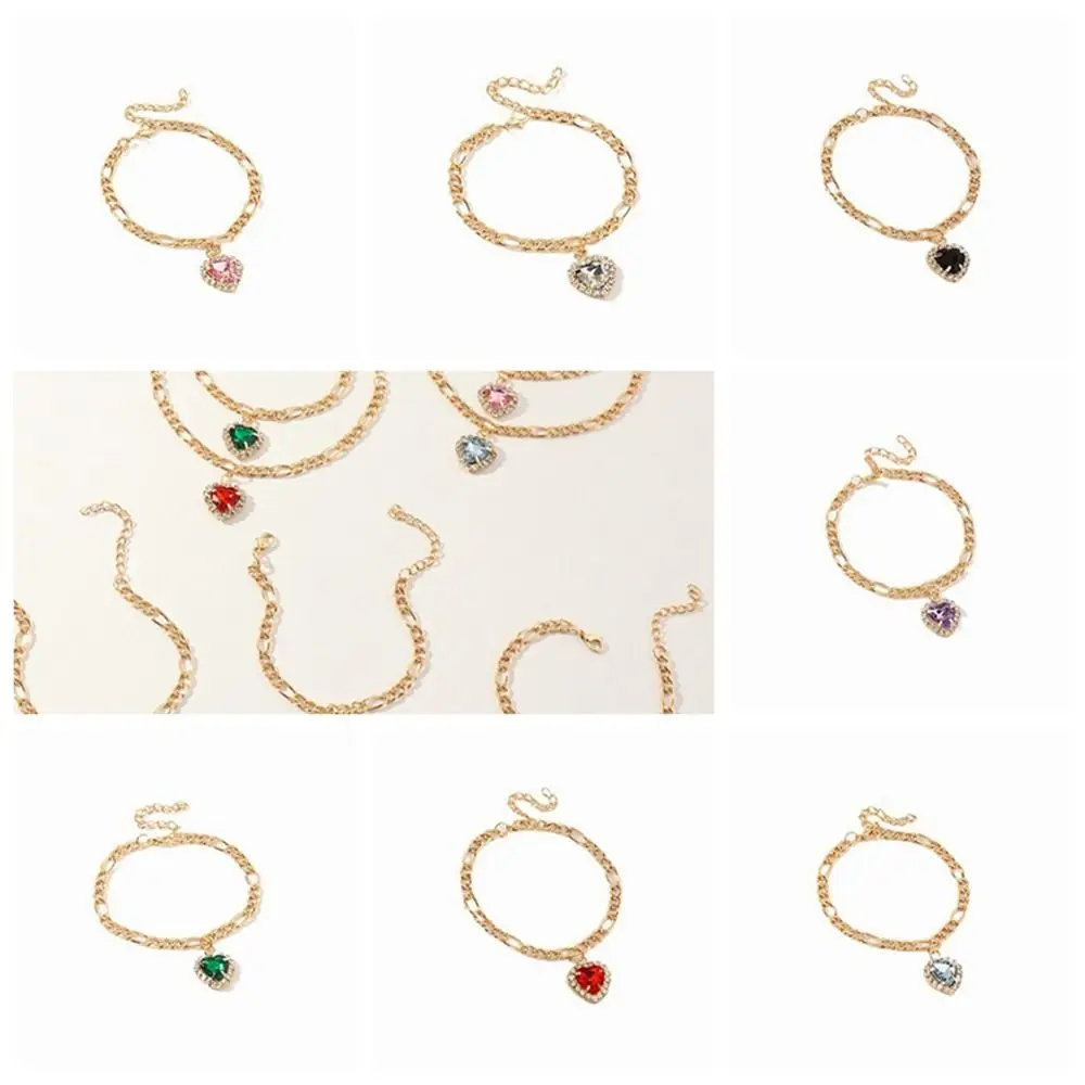 

Rhinestone Dog Necklace Durable Alloy Love Shape Cat Neck Chain Pet Collar ForPet Party