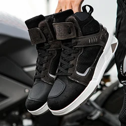 2023 Motorcycle Boots Men's Women's Motorcycle Riding Boots Wear-resistant Outdoor Racing Shoes Size 37-45 Motorcycle Equipment