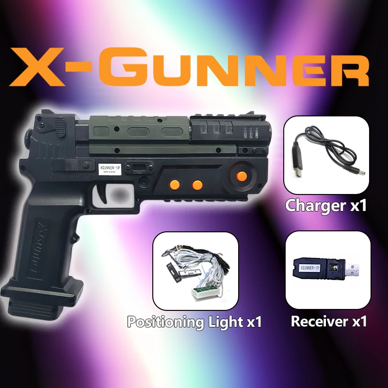 X-GUNNER Wireless Gaming Light Gun Pistol for PC Arcade
