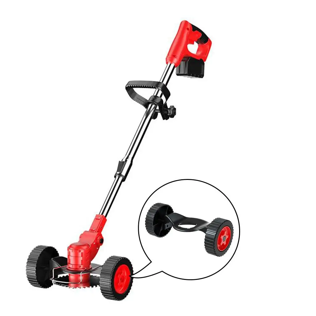 잔디 트리머 휠 도구 정원 잔디 깎는 기계 휠 스트링 커터 가지치기