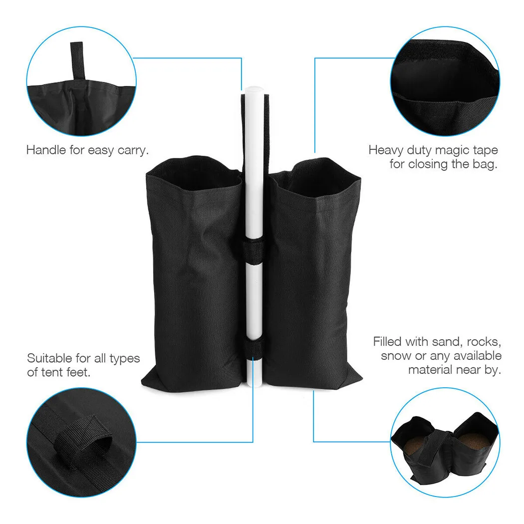 Description Picture 3 of itemCamping Equipment Outdoor Accessories Garden Gazebo Foot Leg Feet Weights Sand Bag Marquee Waterproof Tent Set Tent Accessories
