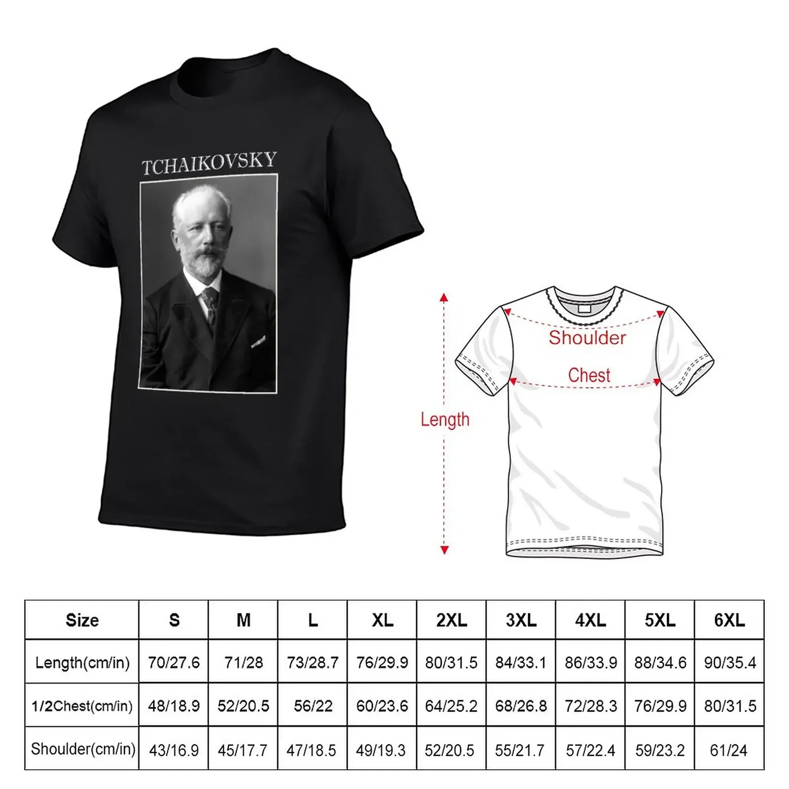 Фото Pyotr Ilyich Tchaikovsky Футболка пот Эстетическая одежда под заказ мужские футболки Чемпион №2
