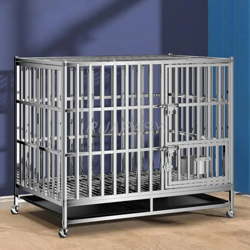 HeavyDutyDogCrateforLargeDogsFoldingDogKennelsMetalCages