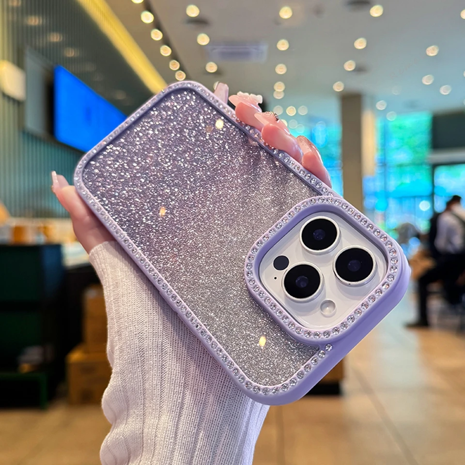 Luxe Bling Glitter Shockproof Transparent Phone Case