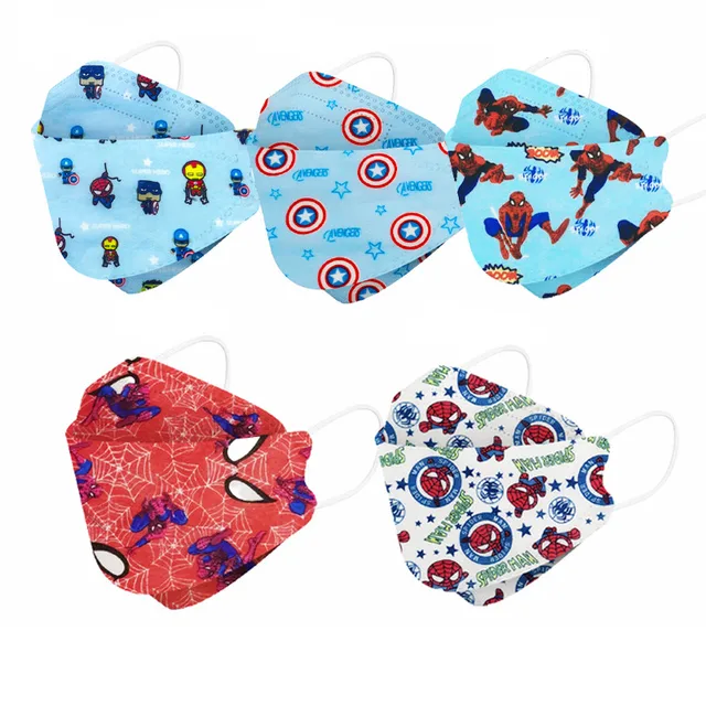 Disney Marvel Children Cartoon Mascarilla 4 Layer Protect homologada Face Masken Bunt Safety Dust Mask Disposible Masque Enfant 6