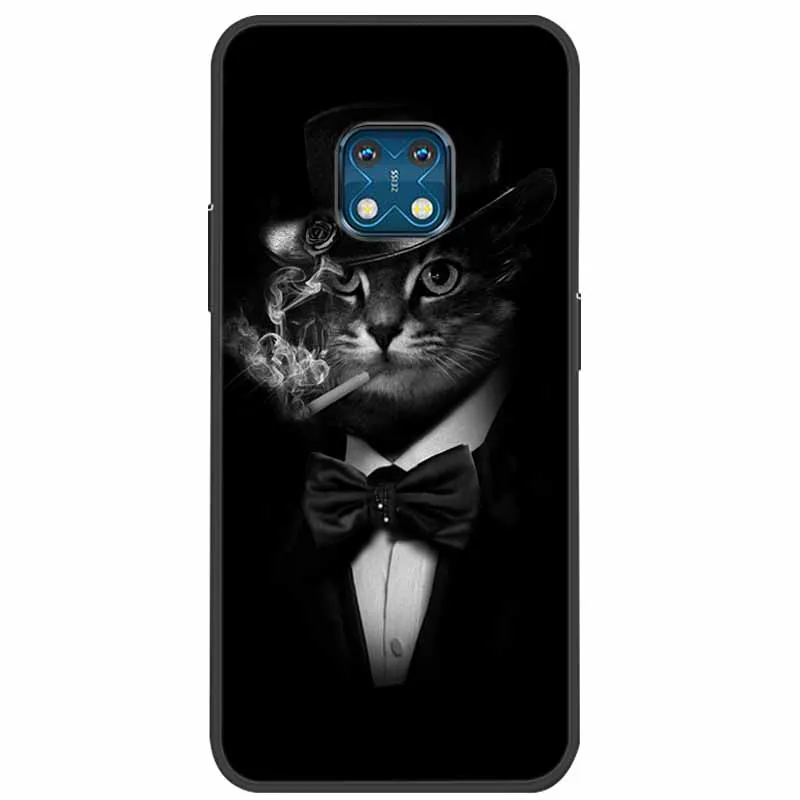 Soft Silicone Landscape Tiger TPU Back Cover with Cute Cartoon Design