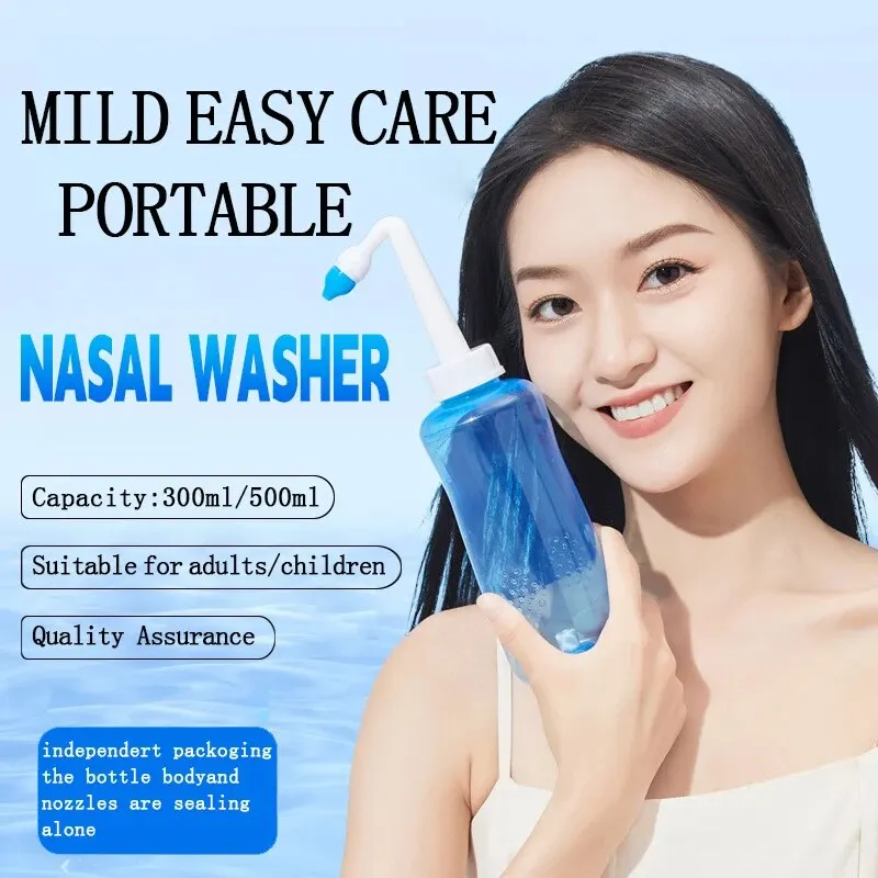 Nasal Irrigator Manual Nasal Irrigator for Nasal Congestion Household Adult Irrigator with Saline Solution Medical Pediatric Rhinitis