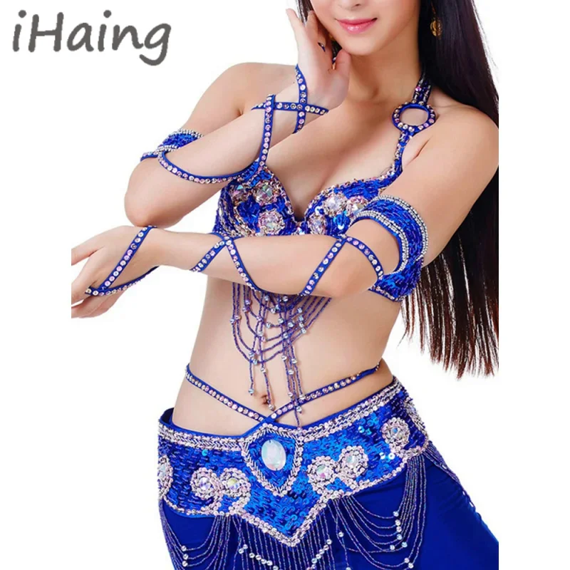 

Women Sequins Belly Dance Snakeskin Arm Sleeves Adjustable Armbands Stretch Wrap Strap Dance Wear Accessories Costume