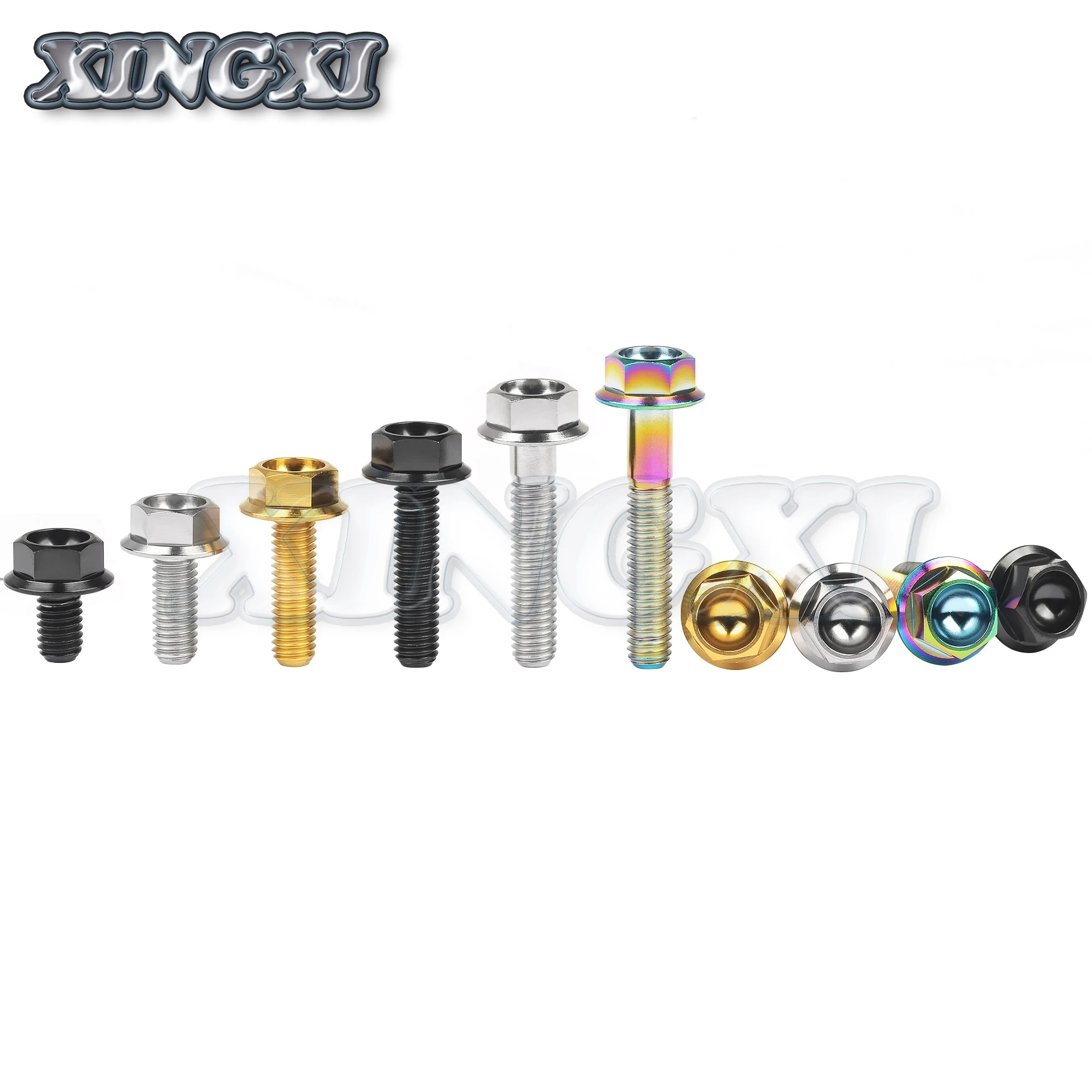 Xingxi Titanium Bolt M6x10/15/20/25/30/35mm DIN6921 Bicycle