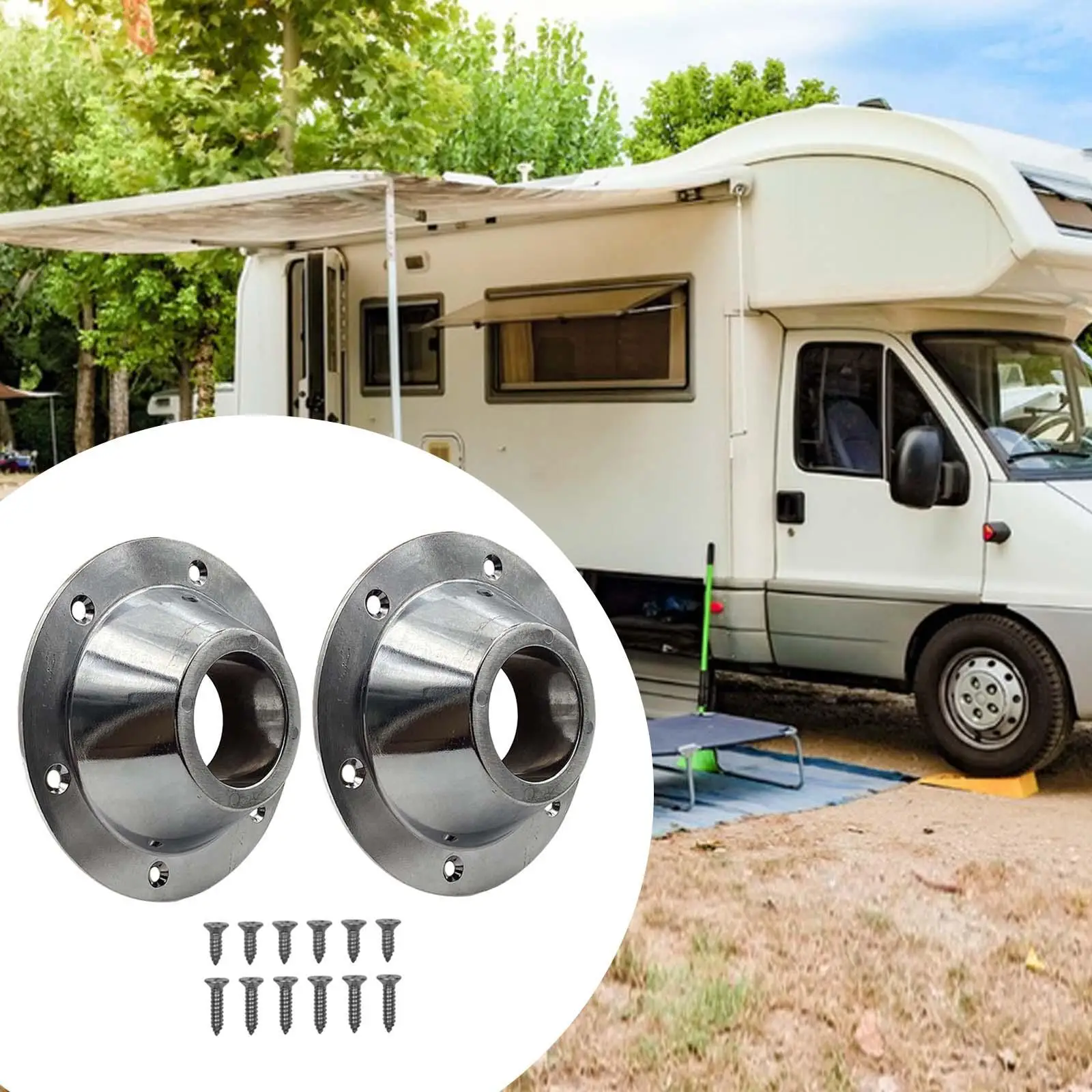 2x RV Table Base Aluminum Hardware Mount For Convenient Installation Automotive Accessories Direct Replacement Durable premium