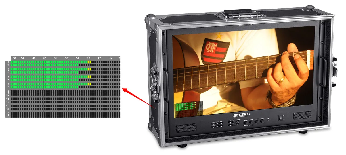 ATEM215S-CO 21.5 Inch Portable Carry-on Multi-camera Director Monitor Full HD 19