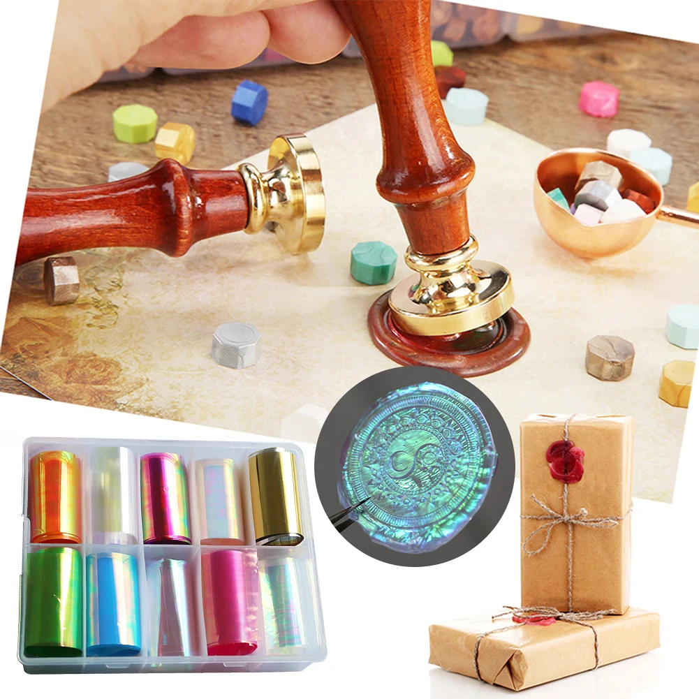 Wax Seals Kit 10pcs For DIY Handmade Paper Decorate