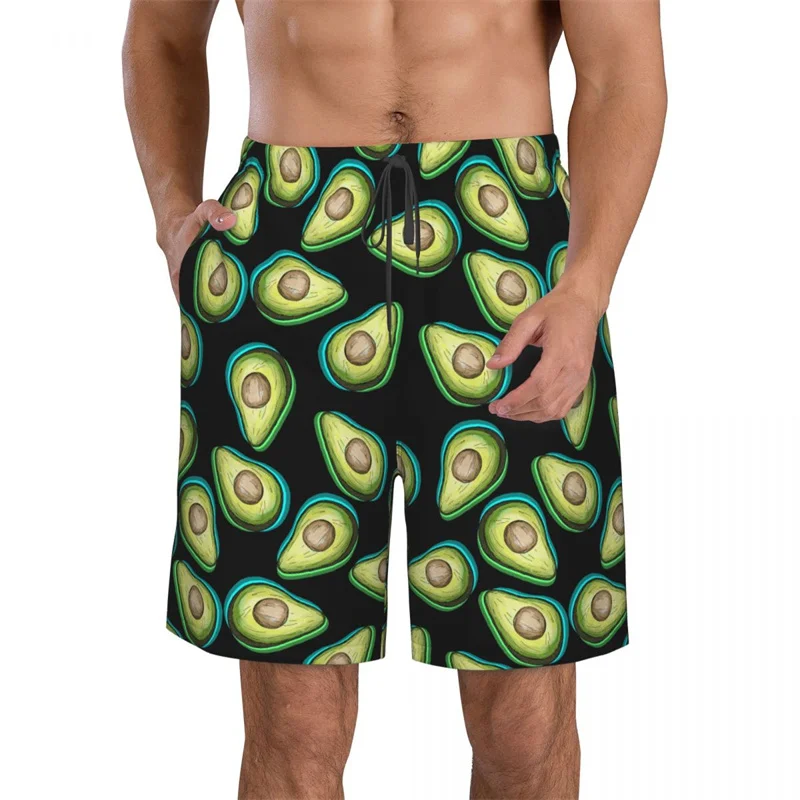 Cartoon 3D Printed Plants Mushroom Beach Shorts Men Summer Surf Board Shorts Swimsuit Cool Street Ice Short Pants Swim Trunks 5