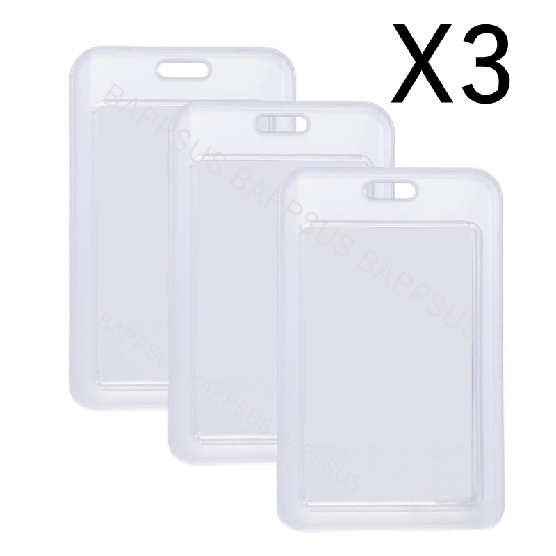 Transparent Waterproof Card Holder Sleeve - Clear Protector for ID, Credit, and Business Cards