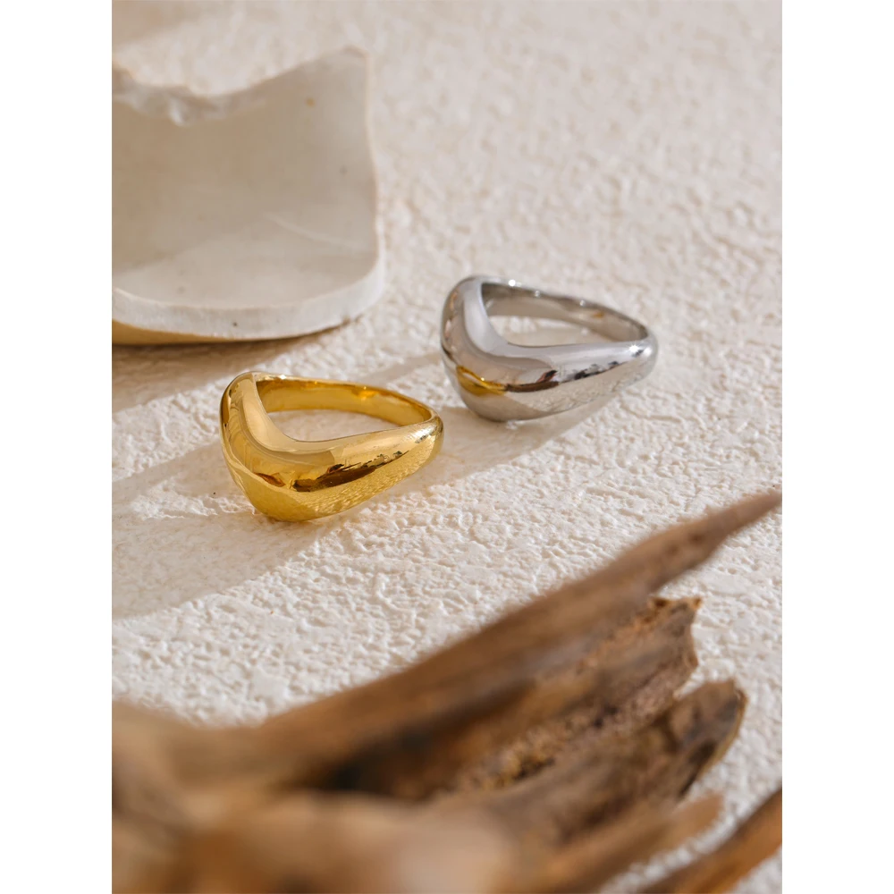 Yhpup Ring Minimalist Geometric for Women