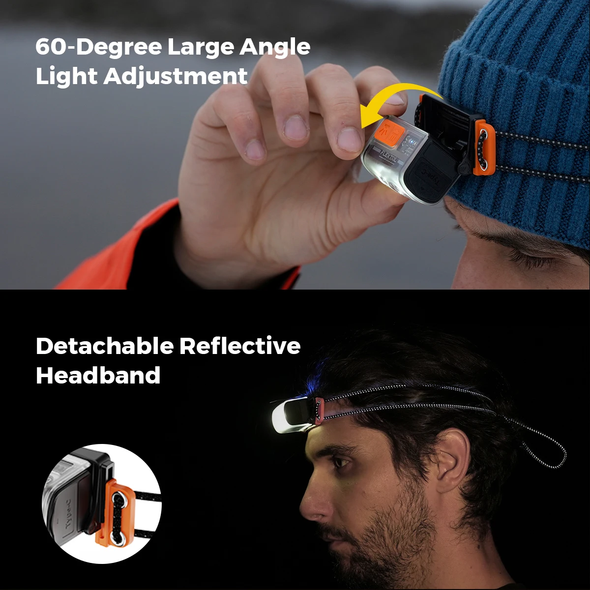 FLEXTAIL TINY HELIO 600Z - LED Headlight, USB Rechargeable