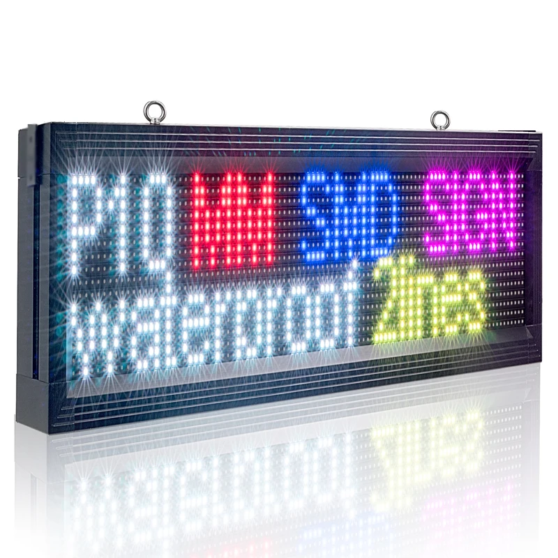 Interfaccia P10 104X40Cm Outdoor Rgb 7 Colori Led Sign Bacheca A Scorrimento Programmabile Per Affari, Auto, Negozio Rs232