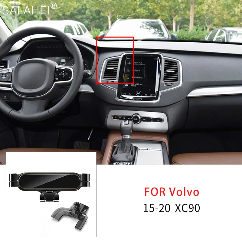 

Gravity Cellphone Holder Stand Car Air Vent Mount Clip Stand For Volvo XC90 2015-2020 Auto Smartphone Support Stand Accessories