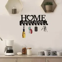 Wall - Mounted "Sweet Home" Key Holder: Keep Your Keys in Order with This Creative Front - Door Key Wall Hook 1