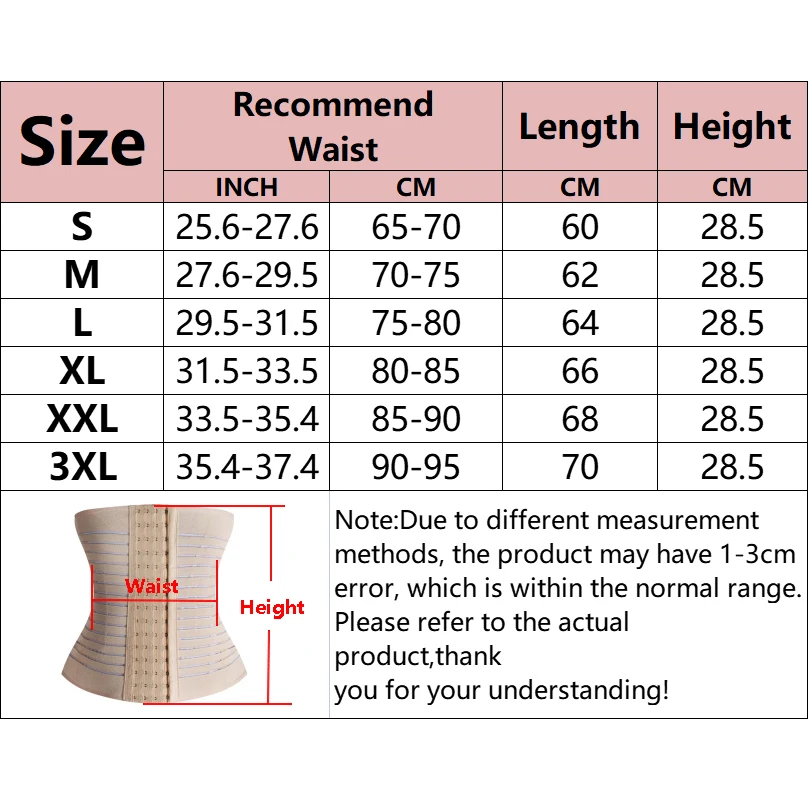 Body Shaper Waist Trainer Belt Corset For Abdomen Belly Shaping Tummy Control