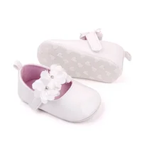 Baby Girls Cute Moccasinss Shoes Soft Sole Flower Decor PU Leather Flats Shoes First Walkers Non-Slip Summer Princess Shoes 2