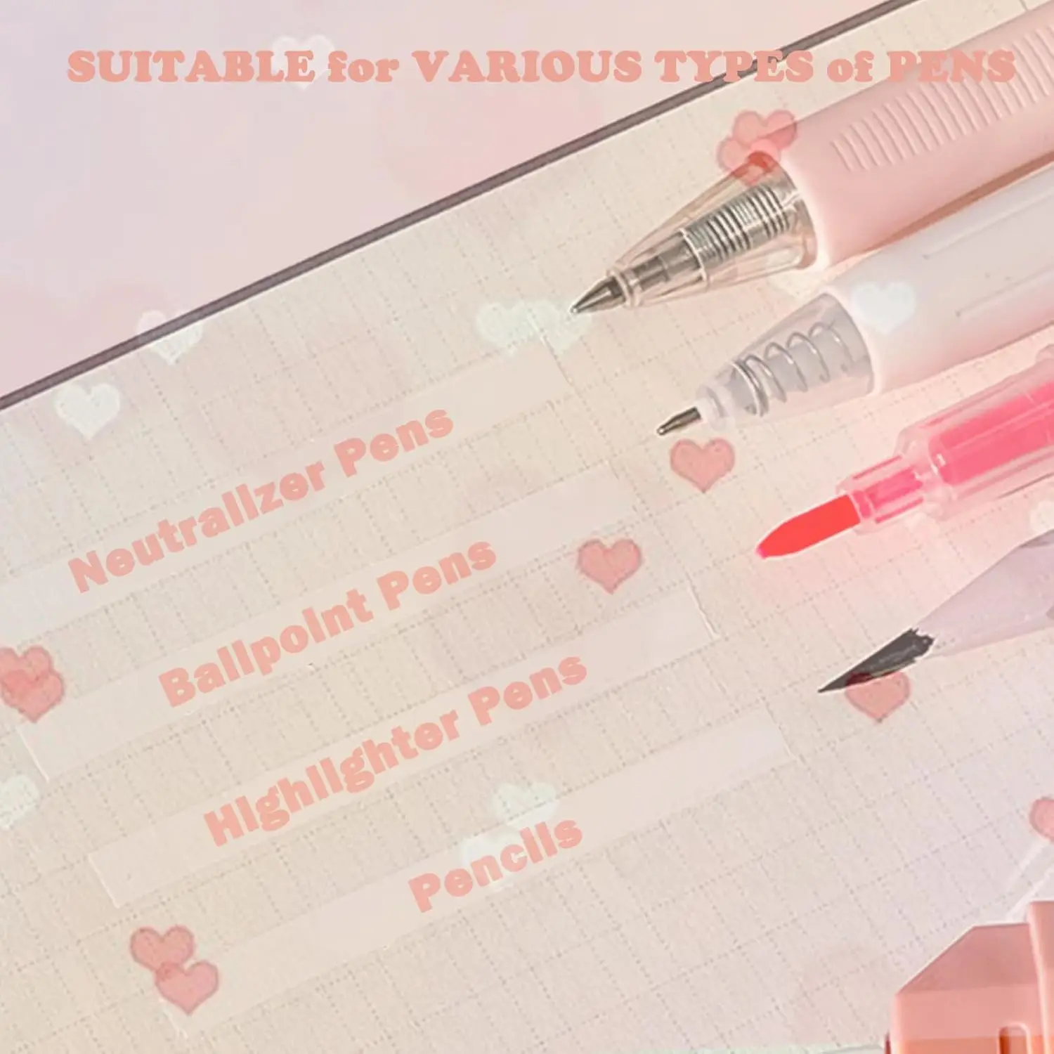 6 Pcs Correction Tape School Supplies Stuff Whiteout Portable Students Study Tools Writing Tapes White-out Kids Tipex