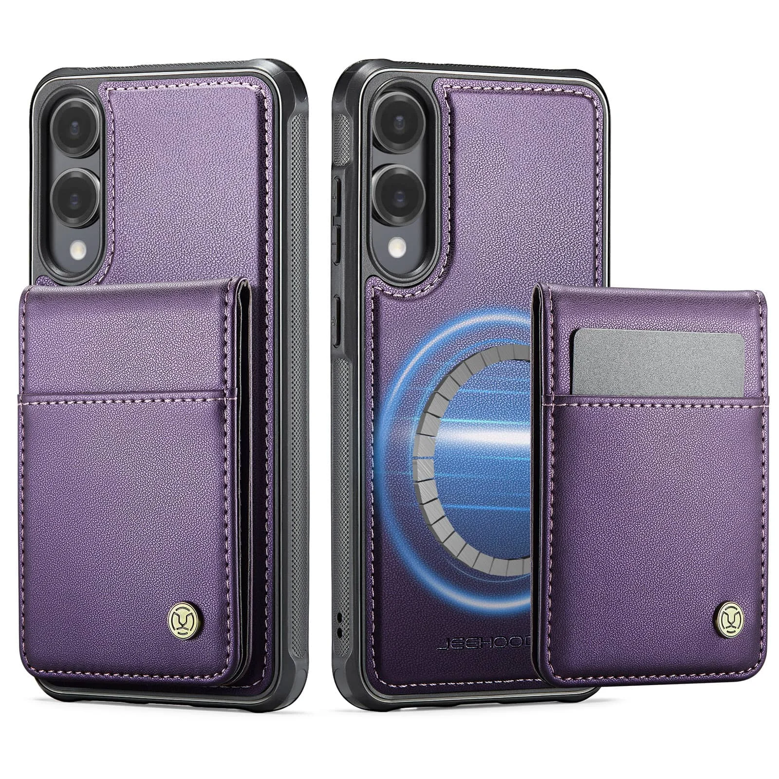 Magnetic 2-in-1 Detachable Wallet Case with Card Holder and Kickstand