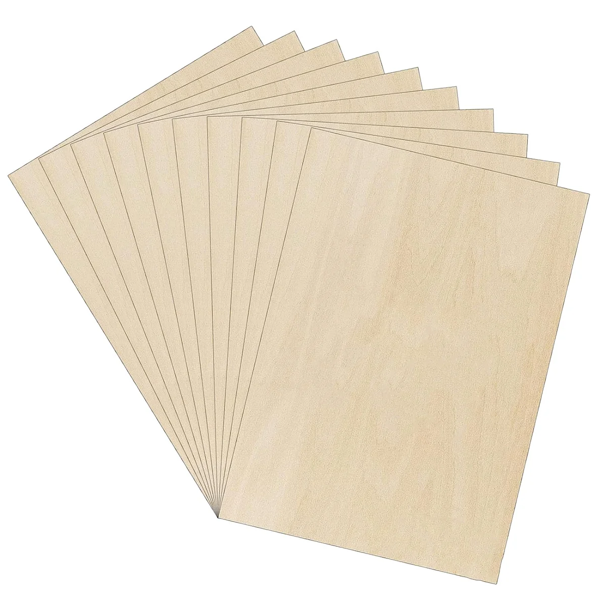 10-x-plywood-panels-a3-wooden-panel-fretsaw-wood-for-diy-woodworking-laser-processing-model-making400-x-300-x-2-mm