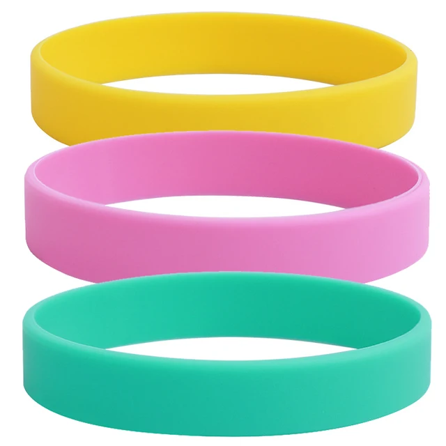 12 Braccialetti In Silicone Vuoti - Per Personalizzazione, Sport E Eventi, Uomo/Donna - Foto 7