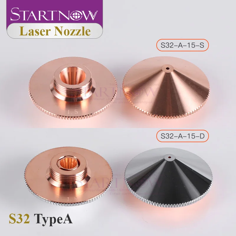 Startnow Laser Cutting Nozzle D32mm Single Double Layer For Raytools BT240 Fiber Cutting Machine Head Laser Nozzles