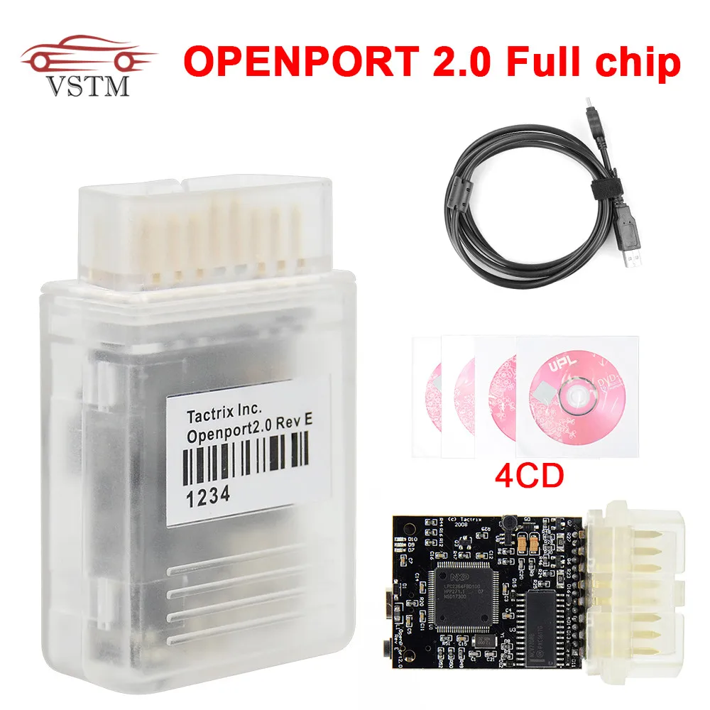 Tactrix Openport 2.0 ECU FLASH open port 2 0 Auto Chip Tuning OBD 2 OBD2 Car Diagnostic Tool For B-enz J2534 Scanner