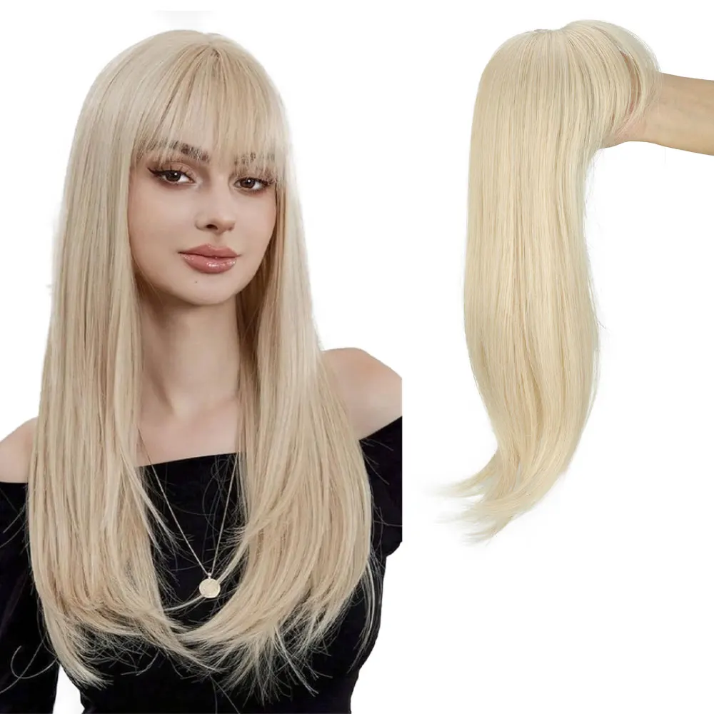 باروكة شعر طبيعي أشقر 18 بوصة