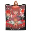 Makima Blankets Flannel All Season Portable Lightweight Throw Blankets for Sofa Couch Bedding Throws 1