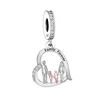 Fit Original Pan Charms Bracelet 925 Sterling Silver Father Daughter Mother Son Family Forever Bead For Making Women Berloque 2