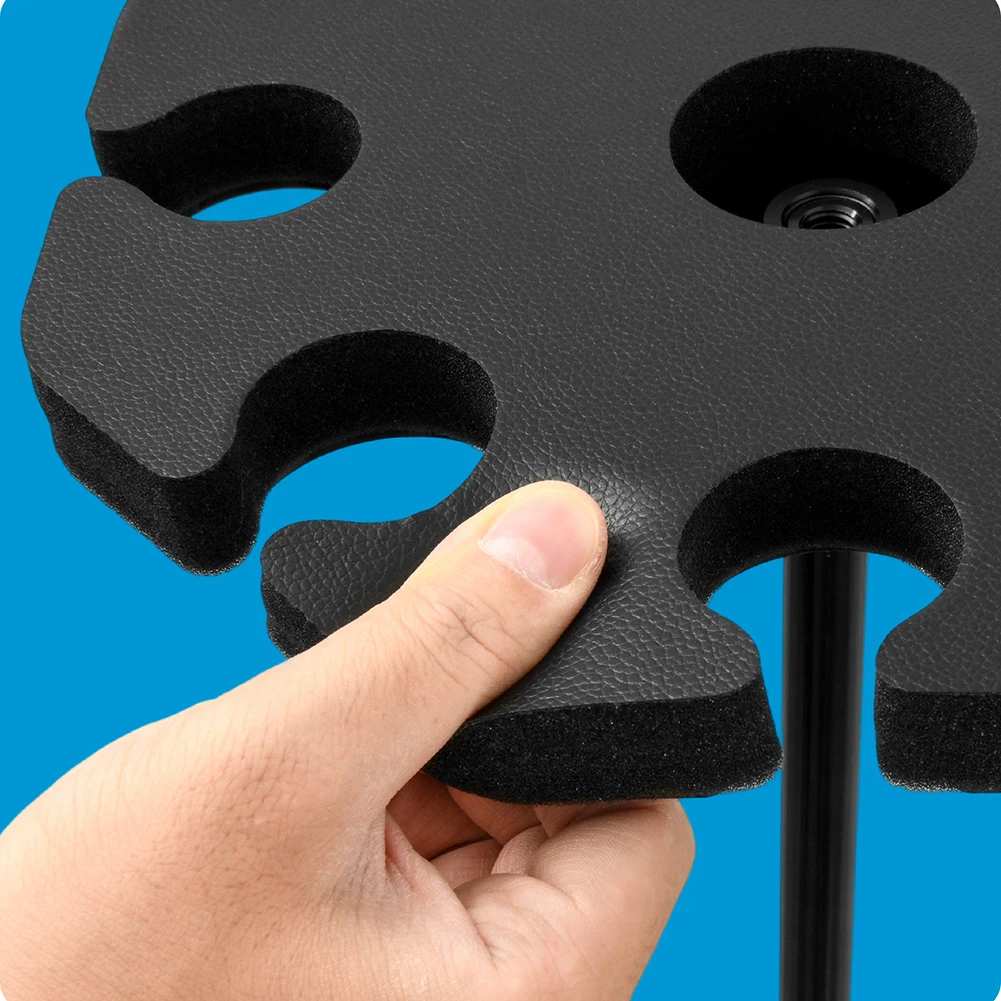 8슬롯 마이크 스탠드 마운트 분리형 멀티 마이크 랙 내마모성 마이크 정리 및 디스플레이 홀더 마이크 액세서리