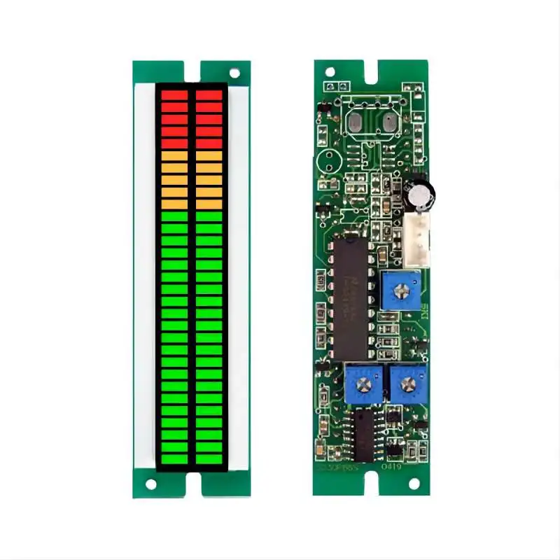 2*30seg 66mm LED Bargraph Module--Double 20G5Y5R, DC5V Power supply, 0-5V input signal passive module signal dc3 4 1v 10seg led bargraph battery voltage capacity tester power indicator 2red 2yellow 6green