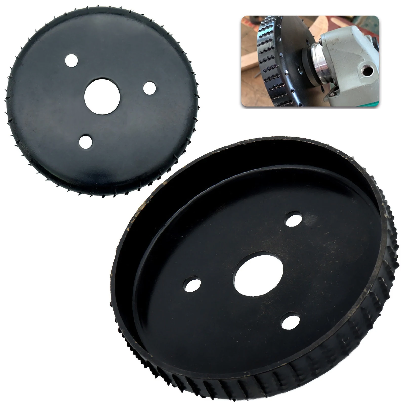 

Square Wood Carving Disc Shaping Disc Grinder Cutting Grinding Wheel Abrasive Disc Tools for 5" Angle Grinder with 7/8" Arbor