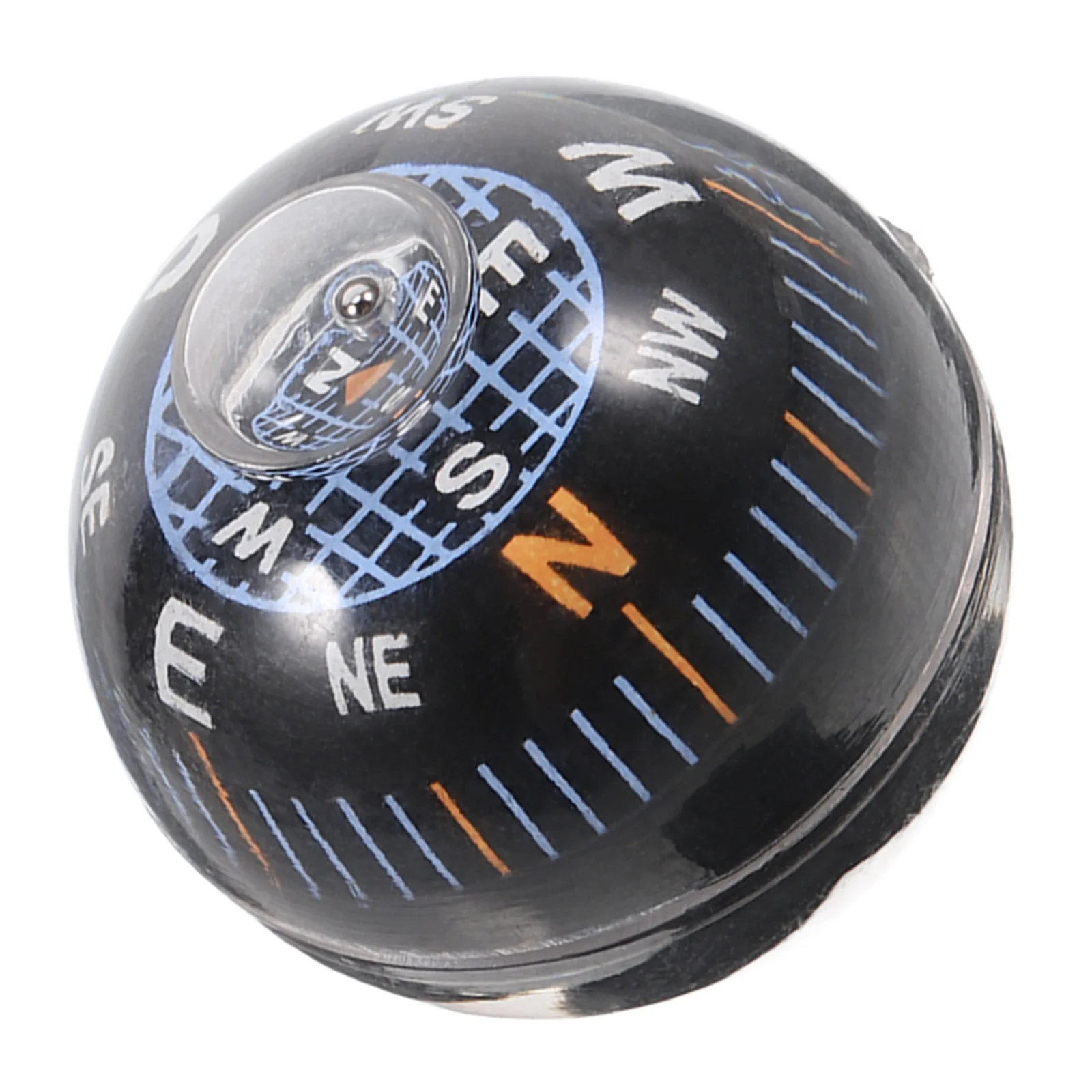【New release】 Black Durable Plastic Spherical Compass For Travel Navigation Accurate Directional Kids Mini Automotive