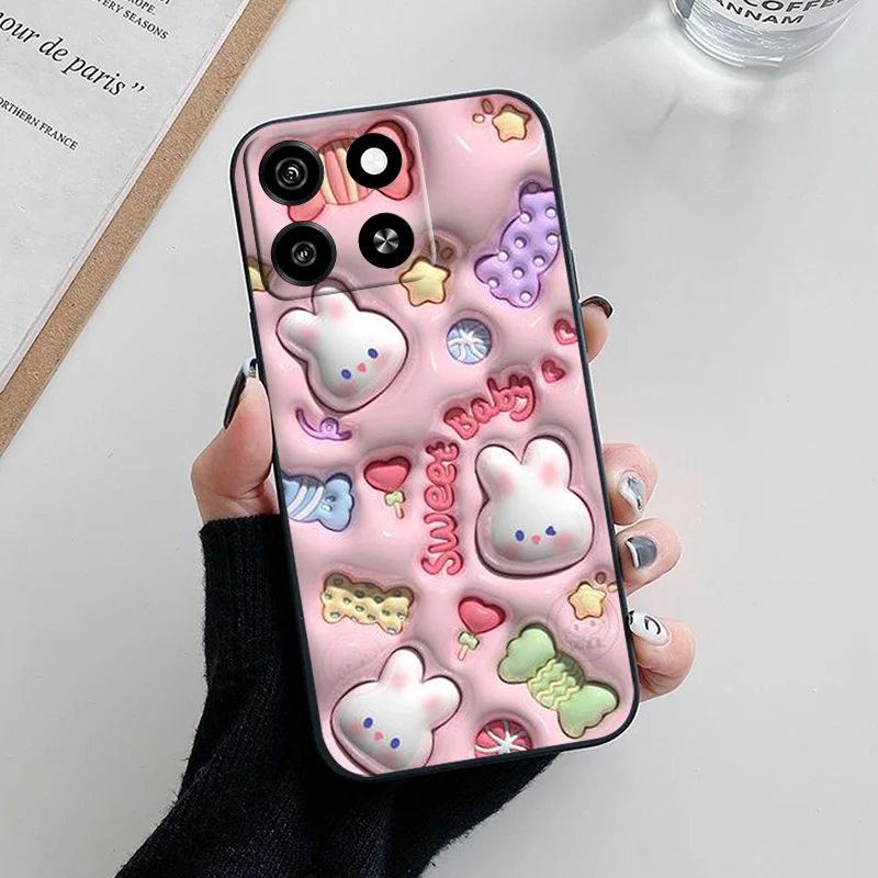 Sleek Black TPU Silicone Phone Case - Slim and Protective Back Cover