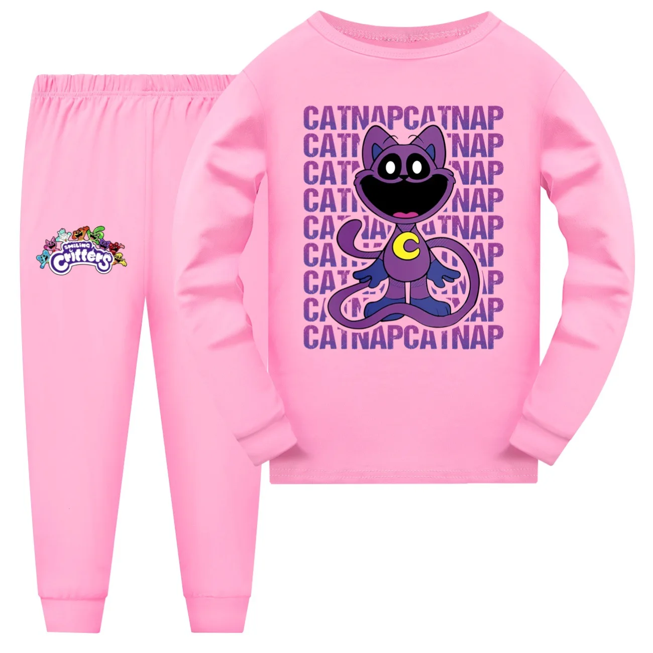 Smiling Critters Kids Clothes Baby Girls Long Sleeve T Shirt Pants 2pcs Sets Teenager Boys Casaul Sleepwear Kids Cartoon Pyjama kids clothing set kids t shirt girls clothing set boys clothing set
