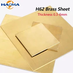 Versatile Brass Flat Sheet - Multiple Thickness Options - 4x150x150mm (1PC)