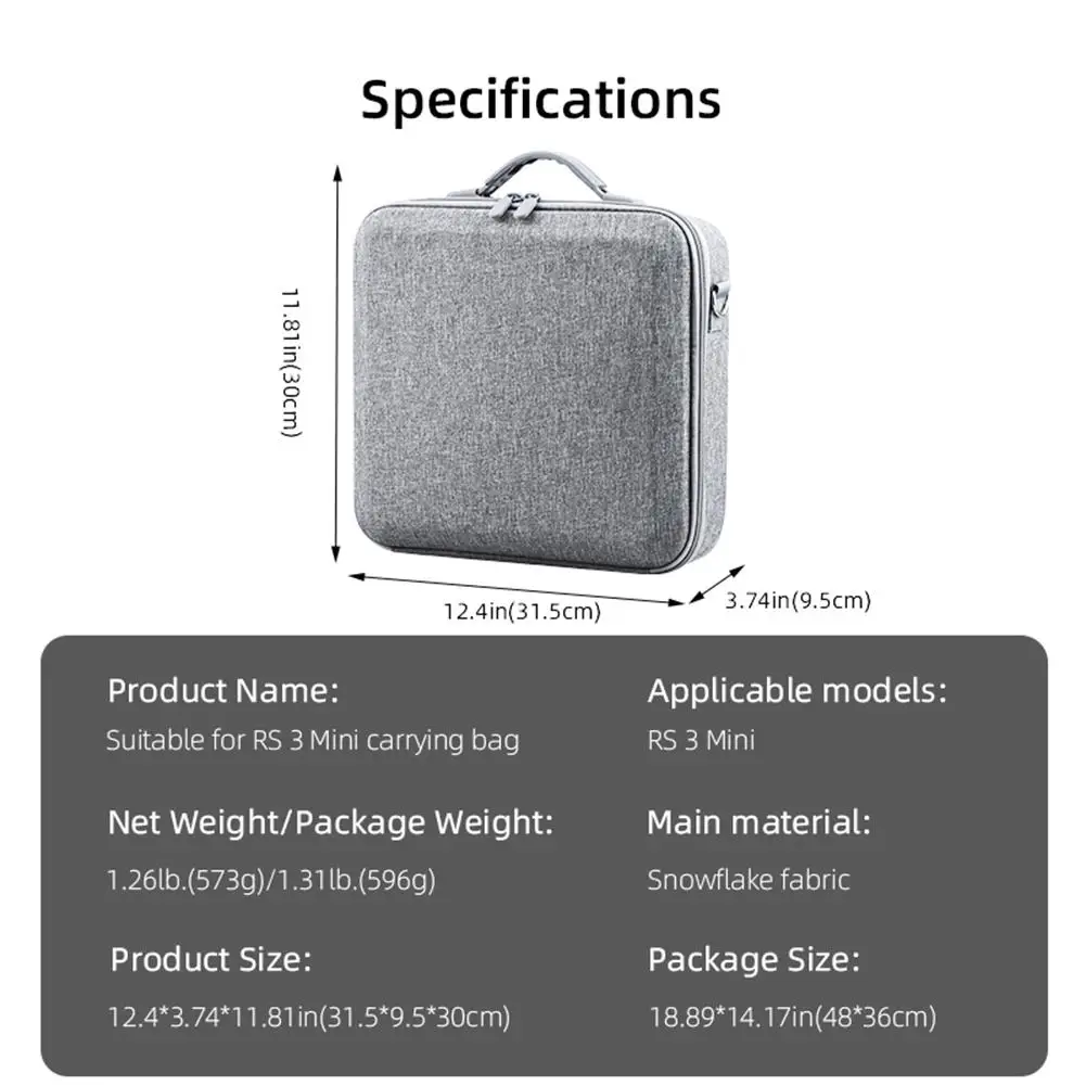 Storage Bag For Dji Rs Mini 3 Stabilizer Carrying Case Travel Portable Shoulder Bag Protective Cases Handheld Gimbal Accessories